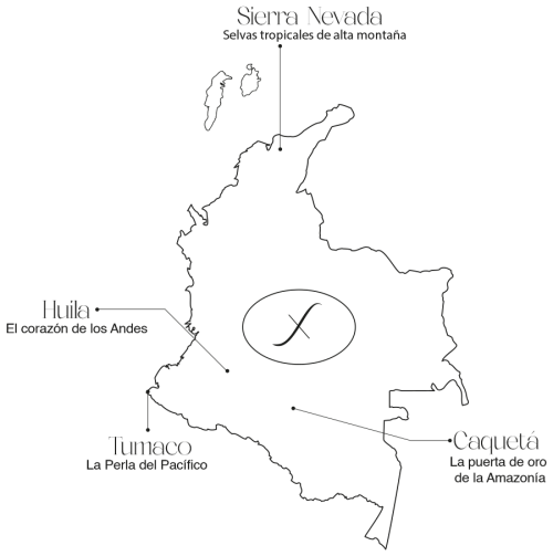Mapa colombia regiones
